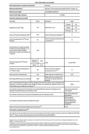 Sèche-linge à condensation Electrolux EW7HI395BN