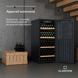 Cave à vin de service KLARSTEIN Cellar Max 114 bouteilles Compresseur 238 L 5 - 20 °C