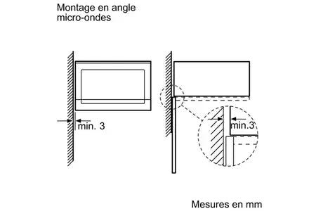 Micro-ondes mono-fonction Neff HLAGD53G0 gris graphite
