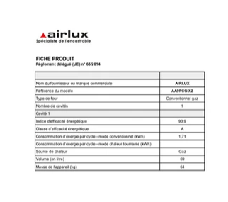 Piano de cuisson Airlux AA9PCGIX2 Butamax - Butanette 90cm Gaz noir inox