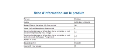 Cuisinière vitrocéramique Electrolux EKR524211K