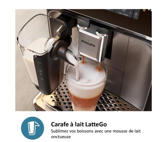 Machine à café à grain Philips EP2334/10 Machine expresso Série 2300 LatteGo