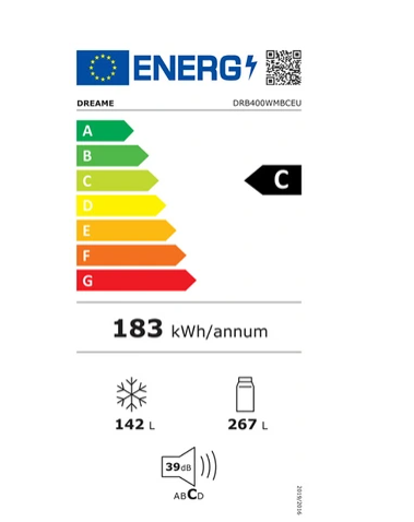 Réfrigérateur congélateur en bas Dreame Mega Pro 409 L