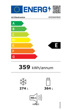 Réfrigérateur multi-portes Lg GMG960MBJE