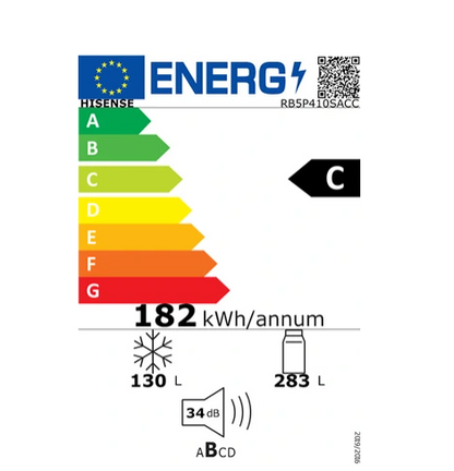 Réfrigérateur congélateur en bas Hisense RB5P410SACC