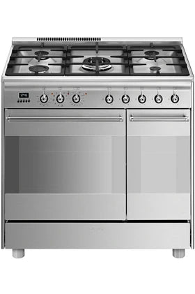 Piano de cuisson Smeg ESTHETIQUE CLASSICA 90cm MIXTE INOX - SCB92PX8
