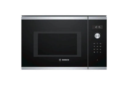 Micro-ondes + Gril Bosch Serie | 6 BEL554MS0 - Four micro-ondes grill - encastrable - 25 litres - 900 Watt - acier inoxydable