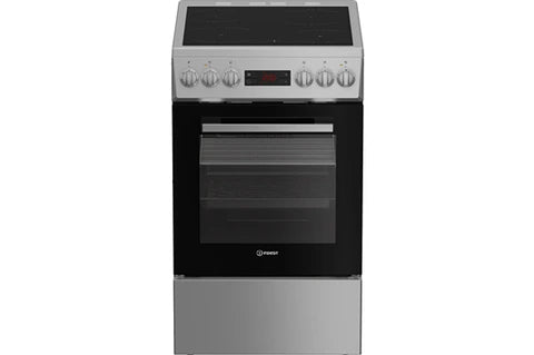 Cuisinière vitrocéramique Indesit I5V5LCS Silver