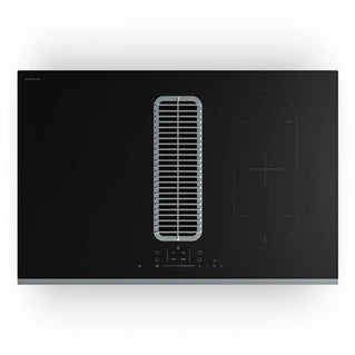 Plaque de cuisson avec hotte intégrée KLARSTEIN Verosteel Plaque à induction avec Hotte intégrée 80 cm élégante minimaliste 8400 W Noir