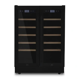 Cave multi-températures Les Petits Champs dual zone 42 bouteilles encastrable - CAVCEDB42