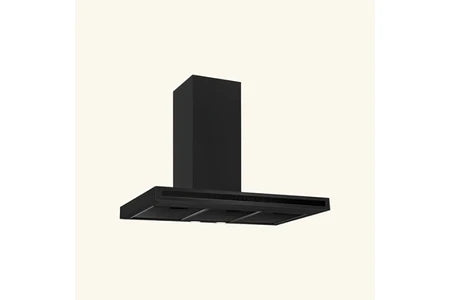 Hotte décorative murale Silverline cuisine murale TEA noir mat 90 cm