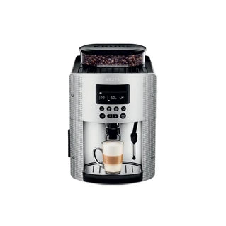 Combiné expresso cafetière Seb Krups Essential EA815E70 - Machine à café automatique avec mousseur à lait - 15 bar - argent