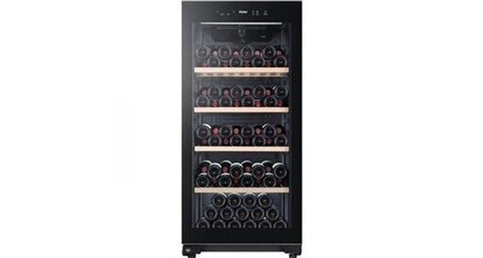 Cave a vin de service Haier hws116gae - - pose libre - 116 bouteilles h126. 5 x l59,5 cm - noir