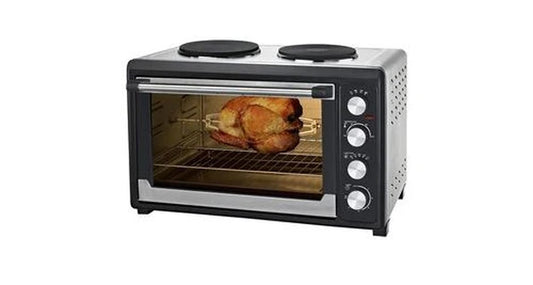 Four d'extérieur Syntrox Mini four de 60 litres four avec convection et rôtissoire avec 2 plaques de cuisson mini four à pizza