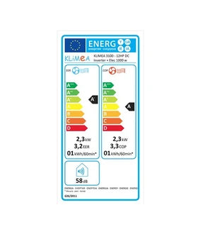 Climatiseur fixe Klimea Climatiseur fixe 12 HP inverter 3,1 kW