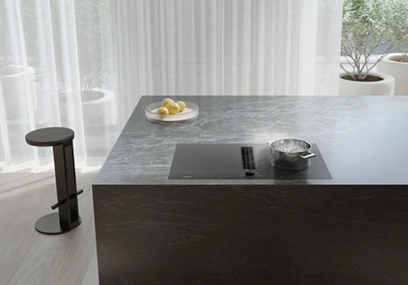 Plaque de cuisson avec hotte intégrée Gaggenau CV282101M NOIR MAT