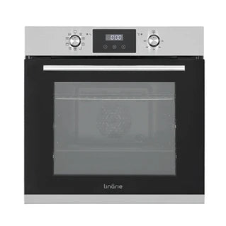 Four encastrable Linarie Four encastrable émail lisse LABO73MX2 73 litres Multifonctions 2 plats couleur verre noir-Inox