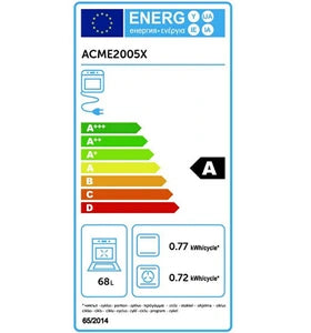 Gazinière Amica ACME2005X 60 cm Inox GAZ