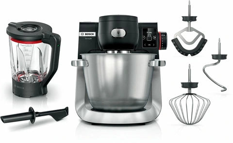 Pétrin pro Bosch Serie 6 MUMS6ZS17 robot de cuisine 1600 W 5,5 L Noir, Acier inoxydable