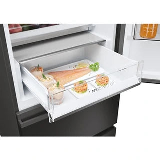 Réfrigérateur 1 porte Haier Réfrigérateur Combiné - - 3D 60 Series 5 Htw5618Enpt - Classe E - 360 L - 185 X 59,5 X 66,7 Cm - Noir