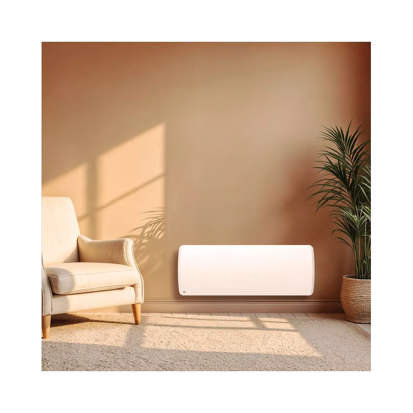 Chauffage électrique BESTHERM à inertie sèche céramique ARIA PLINTHE 1