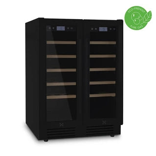 Cave multi-températures Les Petits Champs dual zone 42 bouteilles encastrable - CAVCEDB42