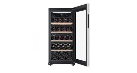 Cave a vin de service Haier hws116gae - - pose libre - 116 bouteilles h126. 5 x l59,5 cm - noir