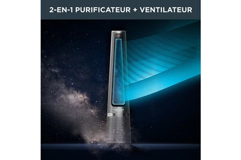 Purificateur Rowenta ECLIPSE 2 EN 1 VENTILATEUR PUISSANT SILENCIEUX 12 VITESSES QU5030F0