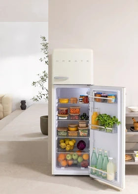 Réfrigérateur bar Create FRIDGE STYLANCE TOP 246L - Réfrigérateur combiné de style rétro - Blanc cassé