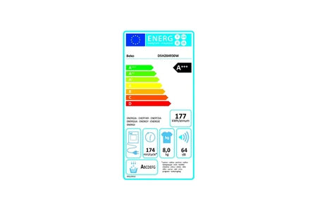 Sèche-linge pompe à chaleur Beko D5H284930W
