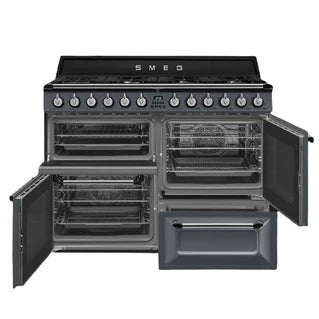 Piano de cuisson Smeg VICTORIA 110cm MIXTE GRIS - TR4110GR