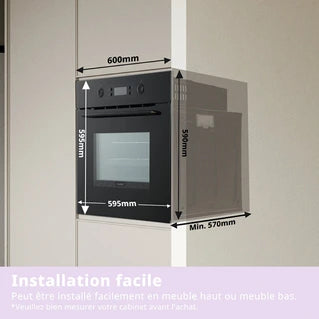 Four encastrable Comfee Four encastrable noir multifonction 72 L CBO65P80E0-BK