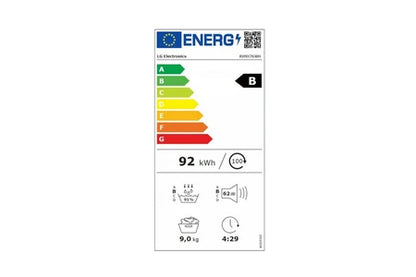 Sèche-linge pompe à chaleur Lg 9kg 60cm RH9X76WH