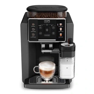 Machine à café à grain Krups Sensation Lait EA912HF1 Gris anthracite + kit entretien