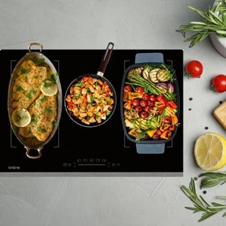Plaque induction Linarie Toulouse Table de cuisson à induction LS80I2F1Z 77cm 5 zones avec double zone flexible