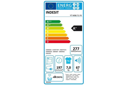 Sèche-linge pompe à chaleur Indesit - Ytm0871fr - 7kg - 60 cm - Blanc