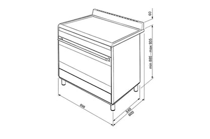 Piano de cuisson Smeg BG91CTX2