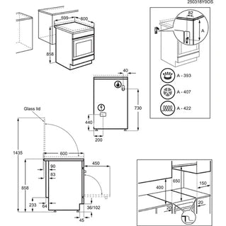 Cuisinière mixte Electrolux EKM668989X