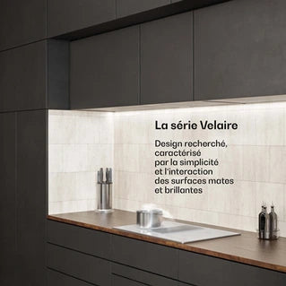 Plaque de cuisson avec hotte intégrée KLARSTEIN Velaire Plaque induction avec Hotte aspirante intégrée 4 Zones 7400W 80cm Curseur Tactile Minuterie