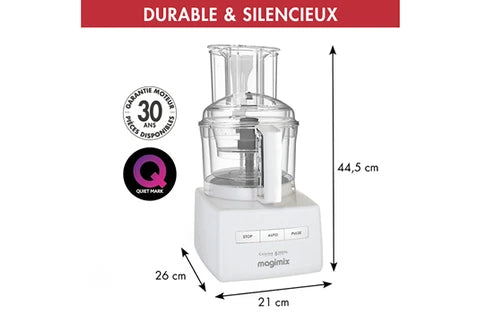 Robot multifonction Magimix CS5200 XL 18590F 1100 W Blanc