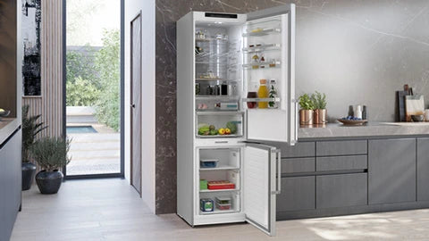 Réfrigérateur congélateur en bas Siemens KG39NAIAU, iQ500 Argent