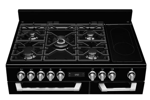 Piano de cuisson Leisure CUISINEMASTER PRO 100cm gaz et vitro Noir - PR100F560K