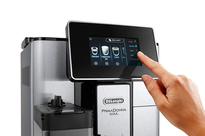 Machine à café à grain Delonghi PRIMADONNA SOUL ECAM610.75.MB METAL ET NOIR