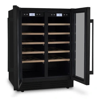 Cave multi-températures Les Petits Champs dual zone 42 bouteilles encastrable - CAVCEDB42
