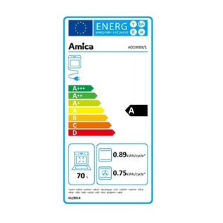 Mini four / Four posable Amica Four intégrable multifonction 70l 60cm pyrolyse inox AO2008X/1