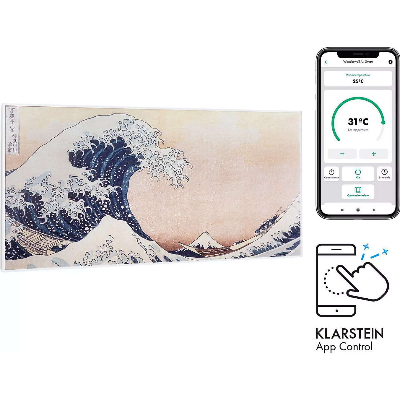 Chauffage infrarouge KLARSTEIN Wonderwall Air Art Smart 120cm