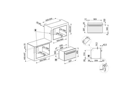 Micro-ondes combiné Smeg SF4604WMCNR