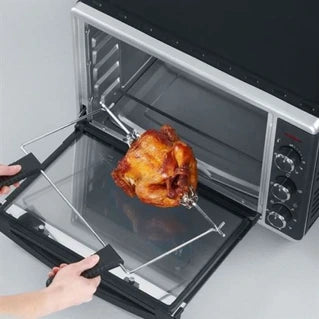 Mini Four Electrique chaleur TO2058 tournante 42 L pierre a pizza et tournebroch