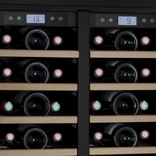 Cave multi-températures Les Petits Champs dual zone 42 bouteilles encastrable - CAVCEDB42