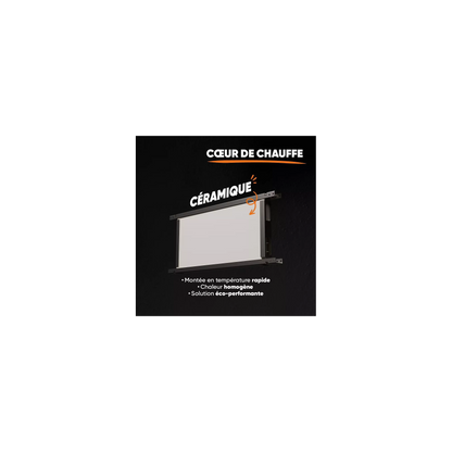 Chauffage électrique BESTHERM à inertie sèche céramique ARIA PLINTHE 1